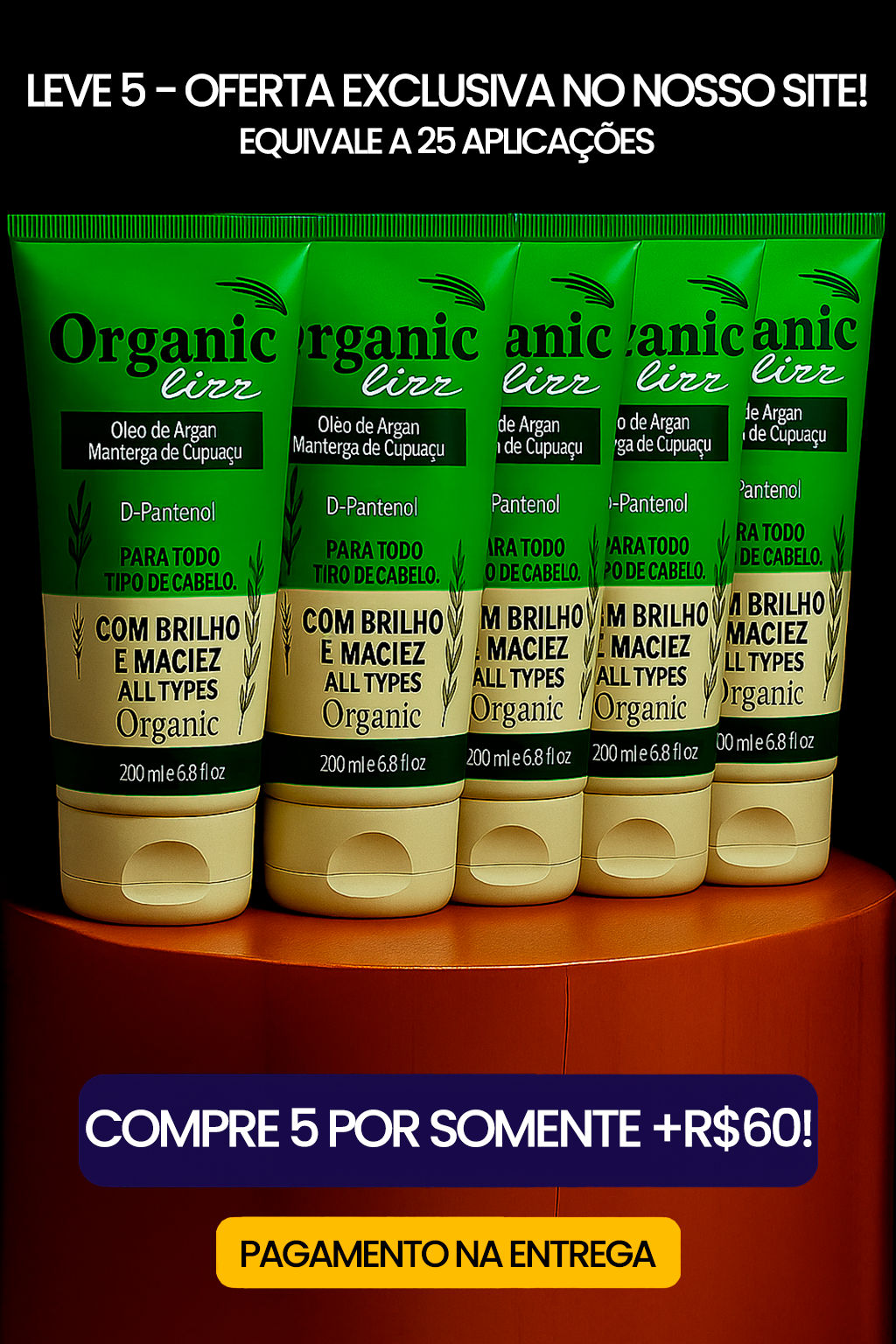 Organic Lizz - Progressiva Orgânica (Sem Formol)