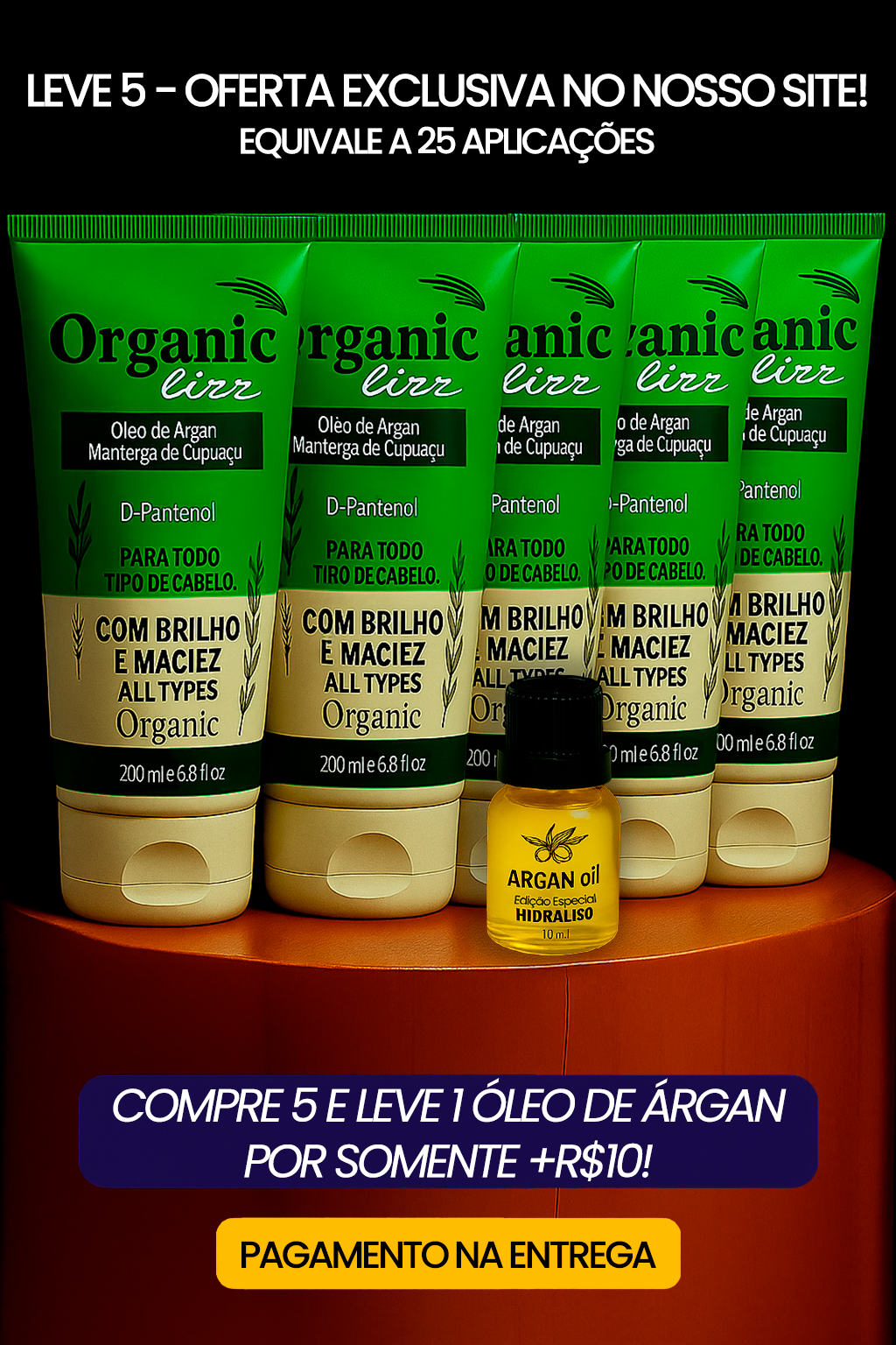 Organic Lizz - Progressiva Orgânica (Sem Formol)