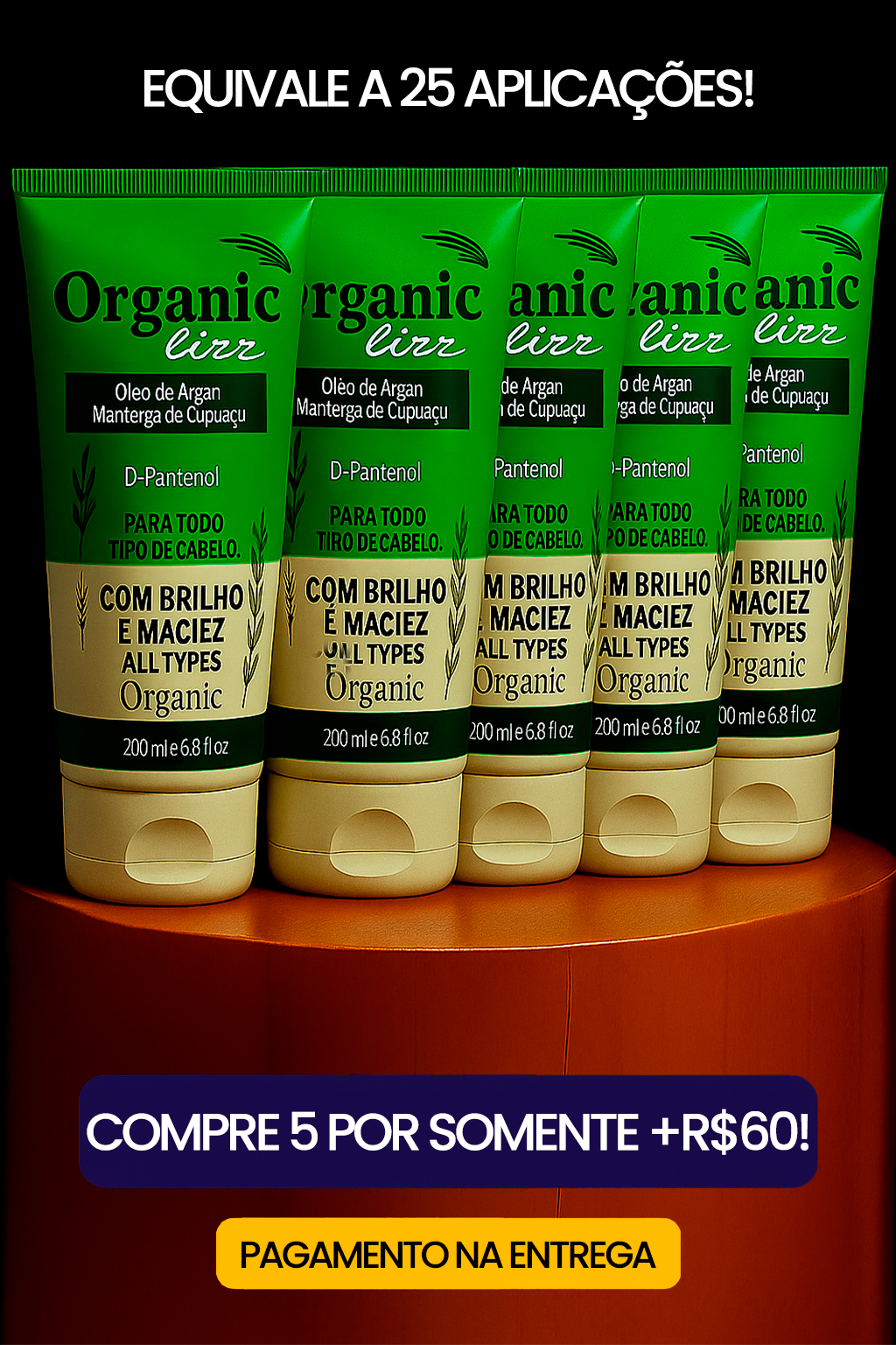 Organic Lizz - Progressiva Orgânica (Sem Formol)
