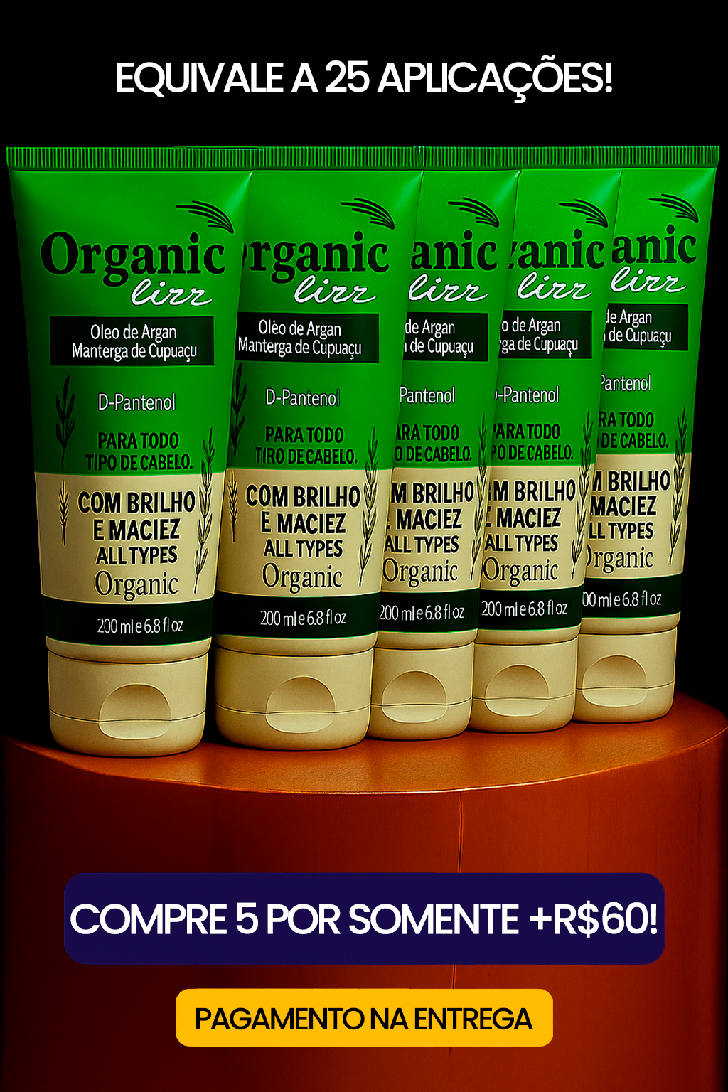 Organic Lizz - Progressiva Orgânica (Sem Formol)