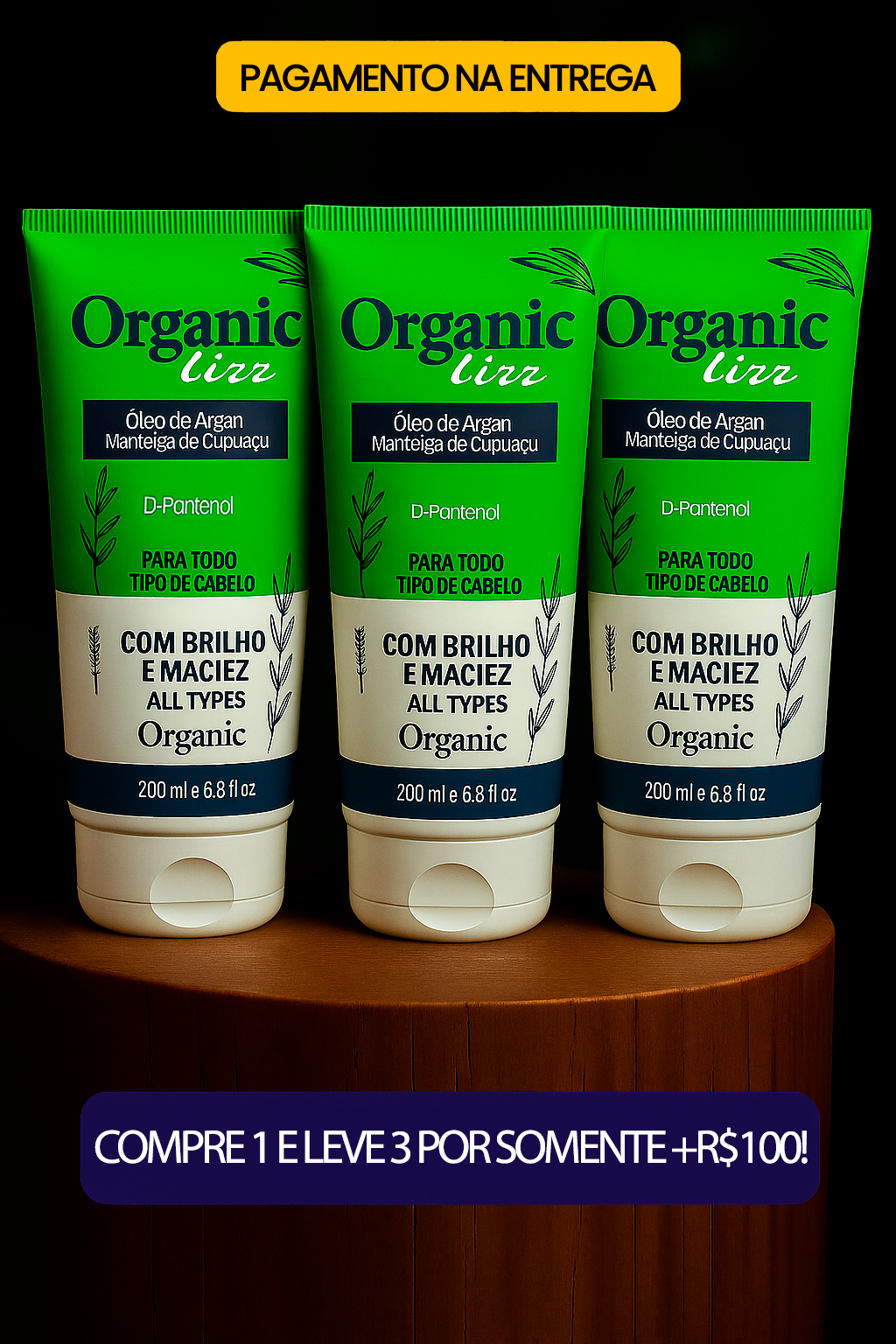 Organic Lizz - Progressiva Orgânica (Sem Formol)